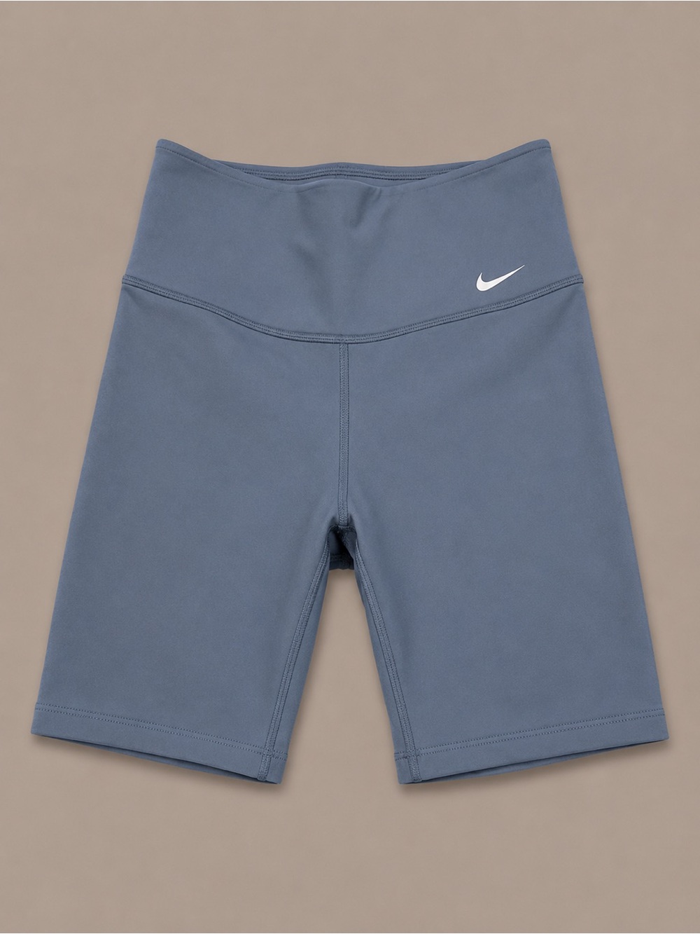Nike High-Rise Bike Shorts in Slate Blue Gray